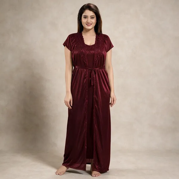 Maroon_Satin_Nightwear_Set_for_Women