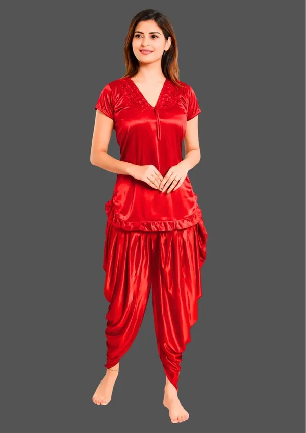 Red_Satin_Relaxed_Fit_Night_Suit_for_Women