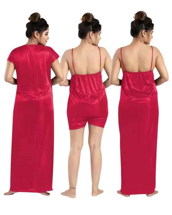 Red_Satin_4-Piece_Nightwear_Set_for_Women