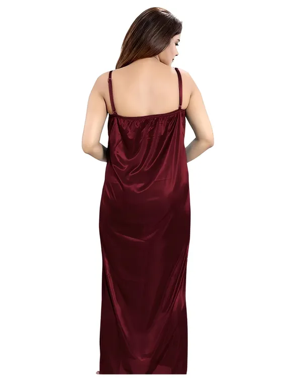 Burgundy_Satin_Slip_Nightdress_for_Women