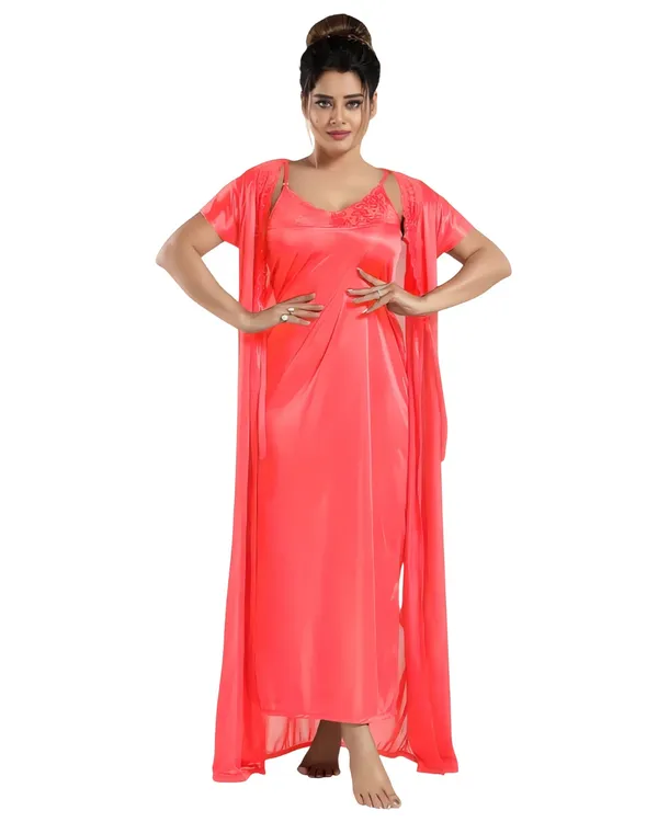 Red_Satin_Three-Piece_Nightwear_Set_for_Women