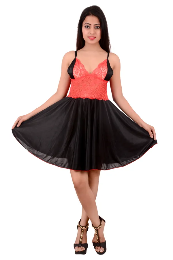 Satin_Baby_Doll_Dresses_With_Panty_Multicolor