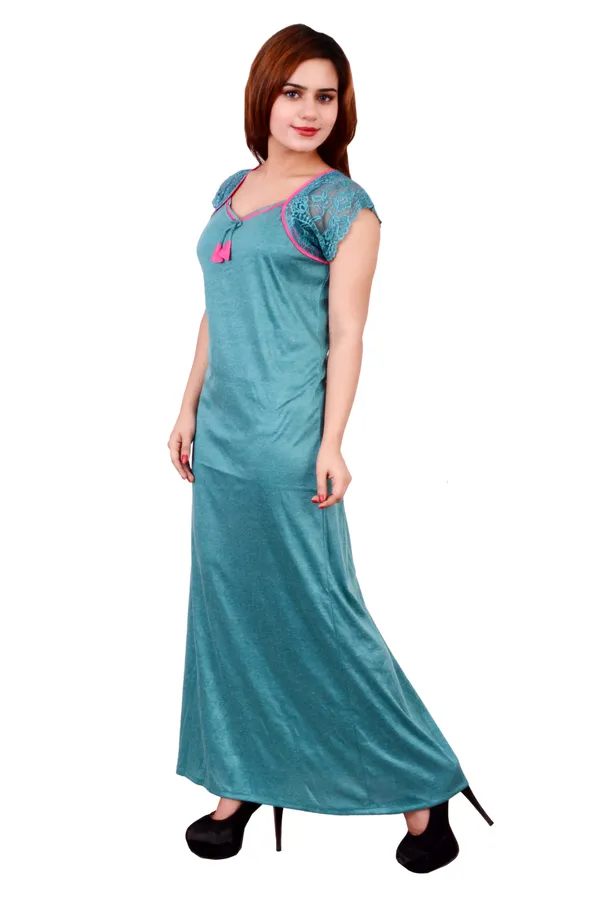 Hosiery_Night_Dress_Green
