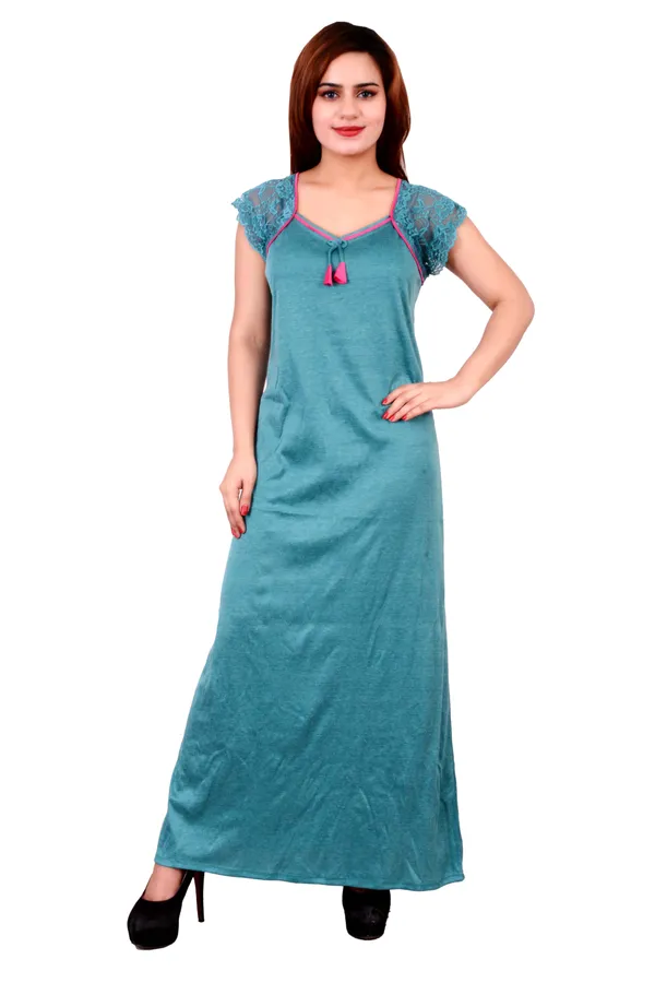 Hosiery_Night_Dress_Green