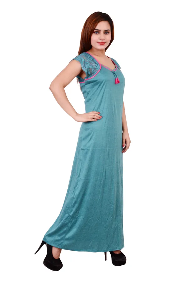 Hosiery_Night_Dress_Green
