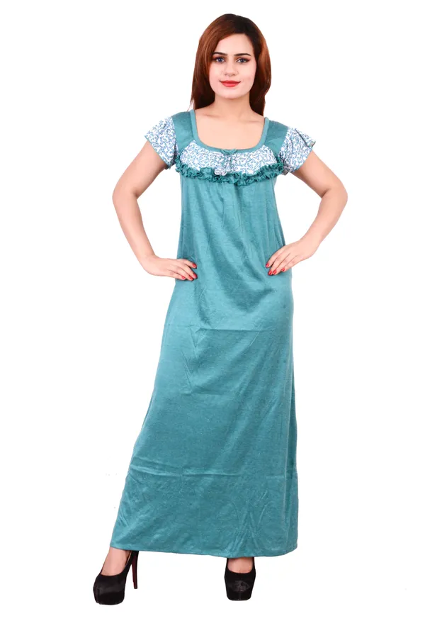 Hosiery_Night_Dress_Green