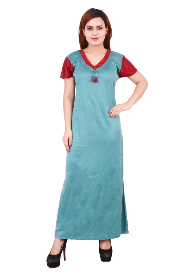 Hosiery_Night_Dress_Green