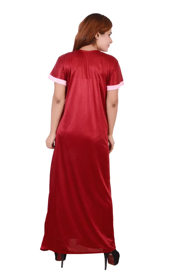 Satin_Nighty_And_Night_Gowns_Maroon