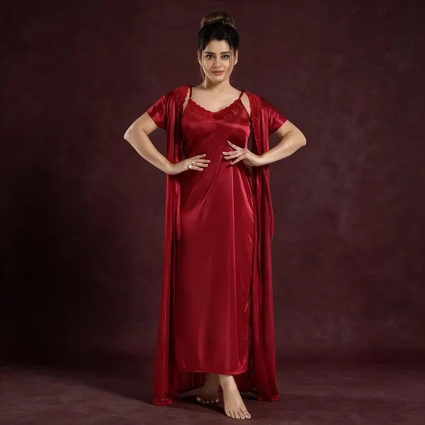 Red_Satin_Long_Nightwear_Set_for_Women