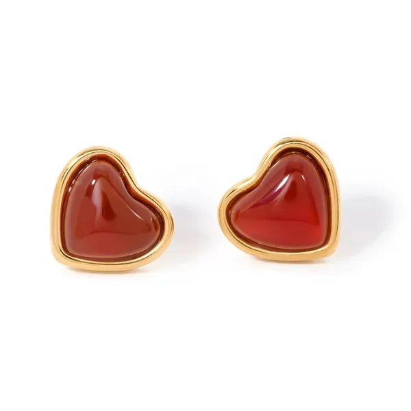 Red_Gold-Tone_Heart_Stud_Earrings_for_Women