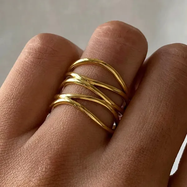 Gold_Tone_Multi_Band_Ring_for_Women