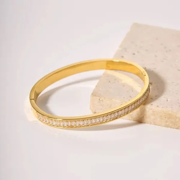 Gold_Tone_Crystal_Line_Bangle_for_Women
