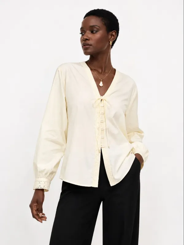 Ivory_Lace_Detail_Long_Sleeve_Blouse_for_Women
