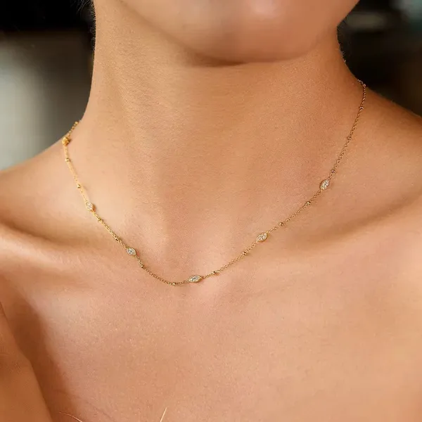 Gold_Tone_Oval_Link_Necklace_for_Women