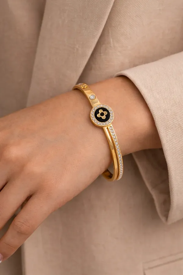 Gold_Tone_Crystal_Floral_Motif_Bracelet_for_Women