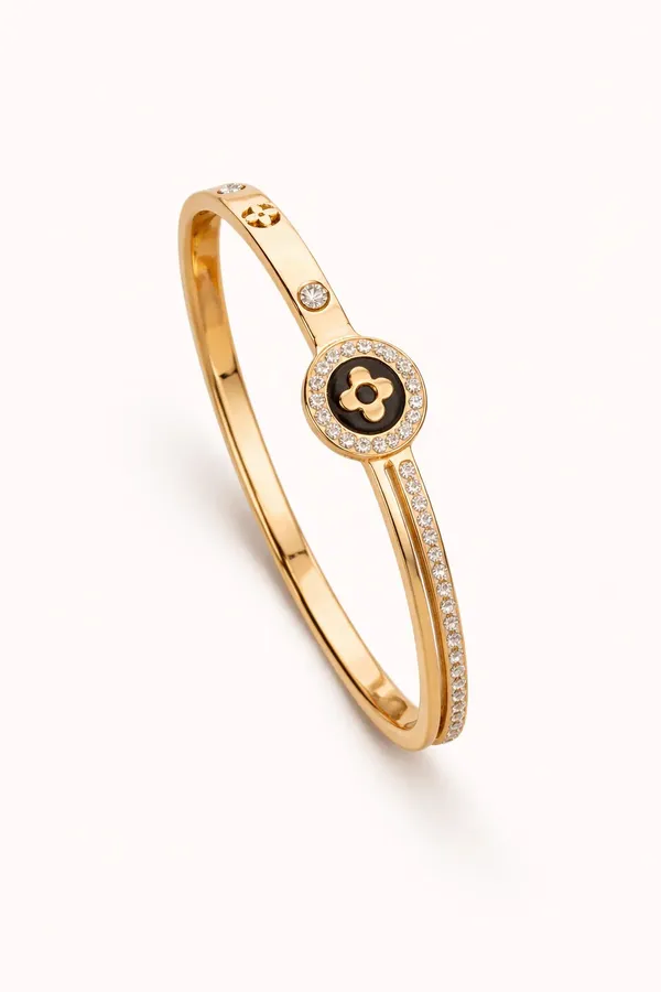 Gold_Tone_Crystal_Floral_Motif_Bracelet_for_Women