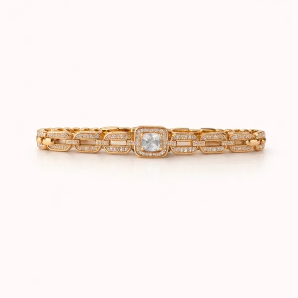 Gold_Tone_Link_Bracelet_With_Clear_Stone_Centerpiece_for_Women