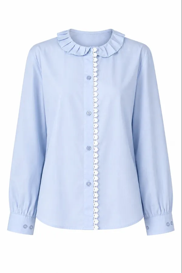 Light_Blue_Ruffled_Collar_Blouse_for_Women