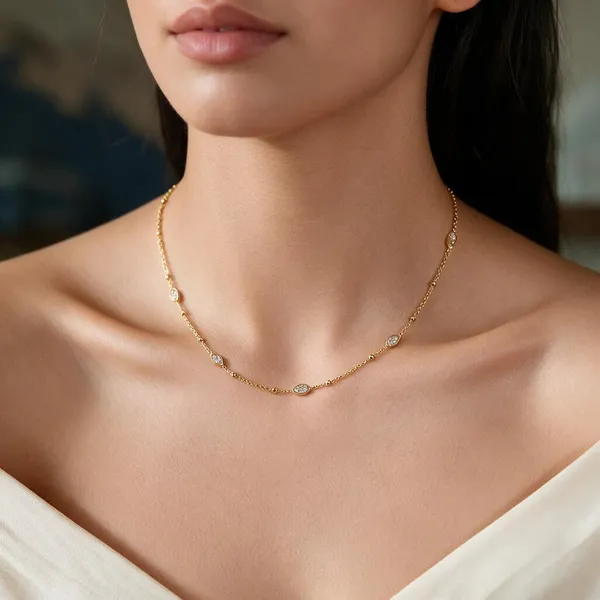 Gold_Tone_Oval_Link_Necklace_for_Women