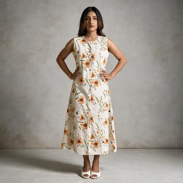 White_Floral_Print_Sleeveless_Maxi_Dress_for_Women