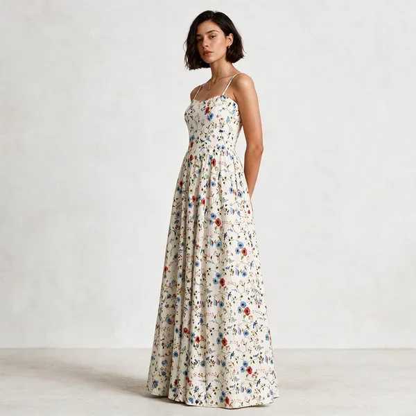White_Floral_Print_Strappy_Maxi_Dress_for_Women