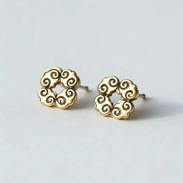 Gold_Tone_Filigree_Stud_Earrings_for_Women