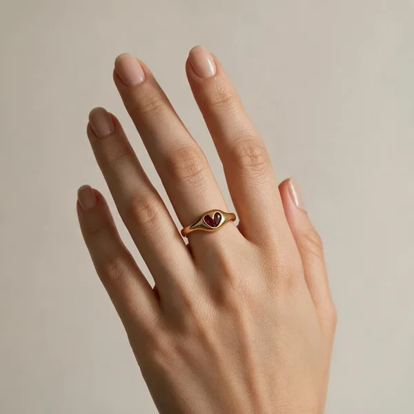 Gold_Tone_Heart_Motif_Ring_for_Women