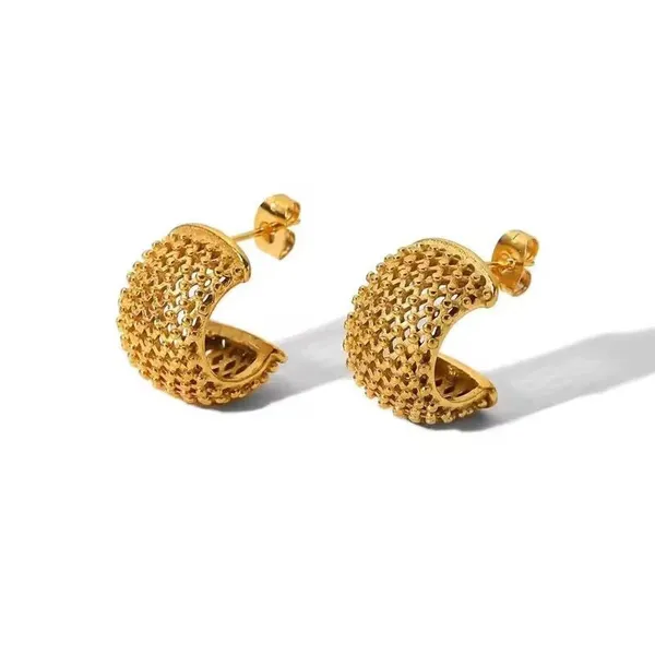 Gold_Tone_Textured_Hoop_Earrings_for_Women
