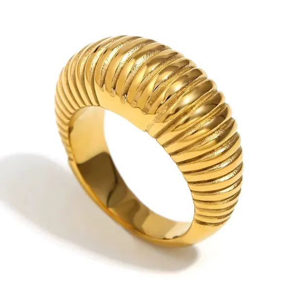 Gold_Tone_Ribbed_Ring_for_Women