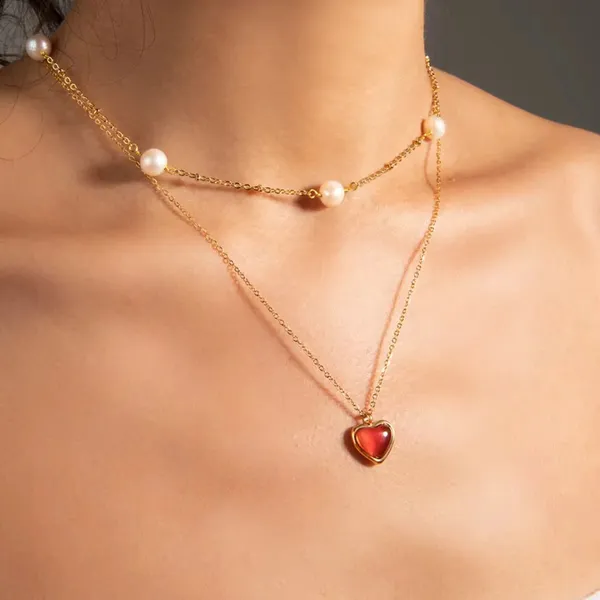 Gold_Tone_Layered_Heart_Pendant_Necklace_for_Women