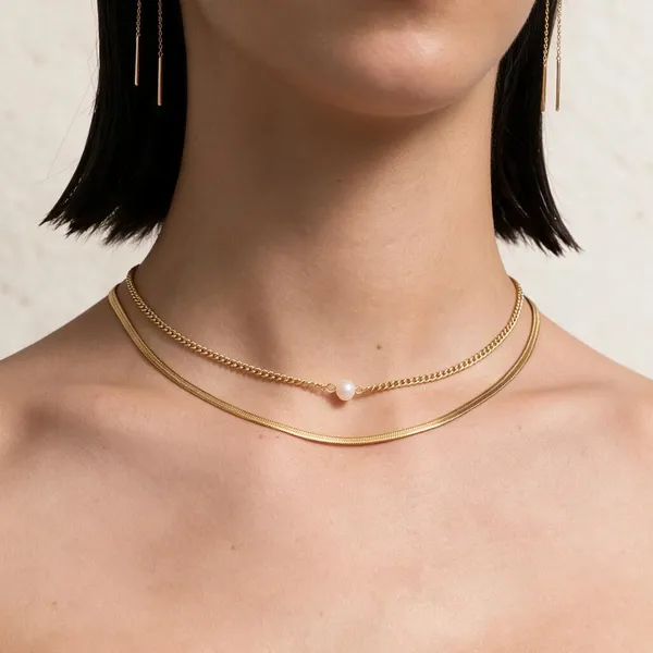 Gold_Tone_Double_Layer_Pearl_Necklace_for_Women