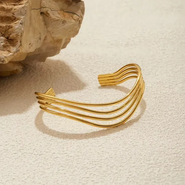 Gold_Tone_Multi_Wire_Cuff_Bracelet_for_Women