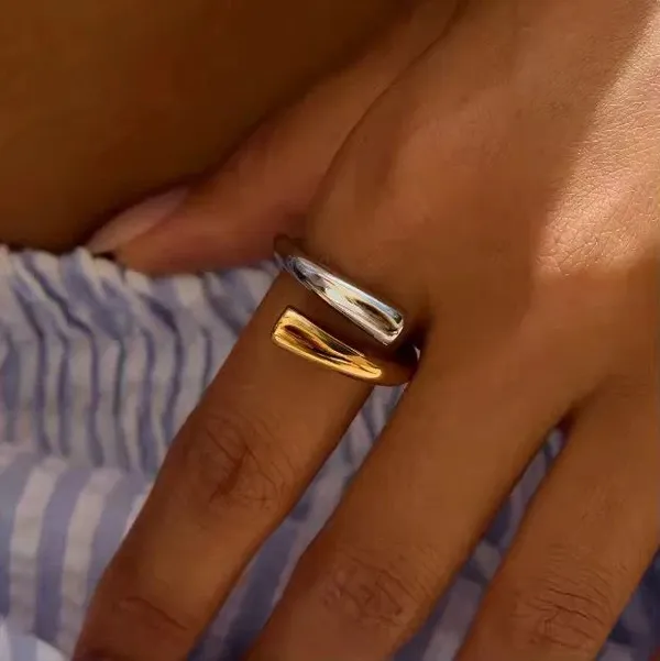 Gold_Silver_Open_Band_Ring_for_Women