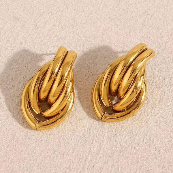 Gold_Tone_Interwoven_Statement_Earrings_for_Women
