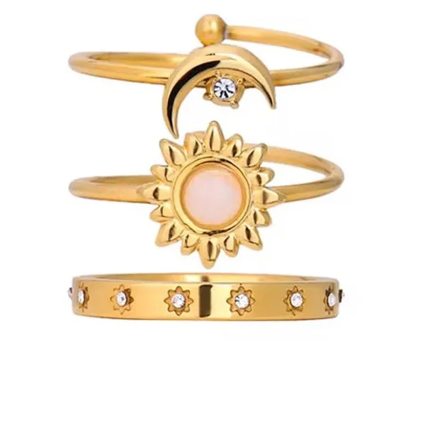 Gold_Tone_Sun_Moon_And_Star_Rings_Set_for_Women