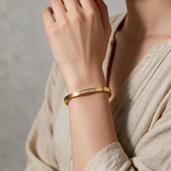 Gold_Tone_Embellished_Bangle_Bracelet_for_Women