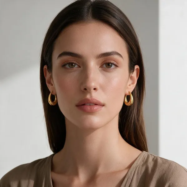 Gold_Tone_Chunky_Hoop_Earrings_for_Women