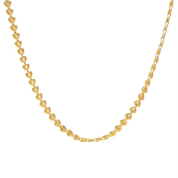 Gold_Tone_Heart_Link_Chain_Necklace_for_Women