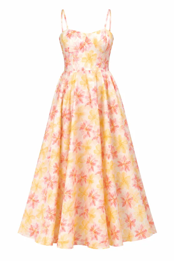 Multicolour_Floral_Fit_And_Flare_Dress_for_Women