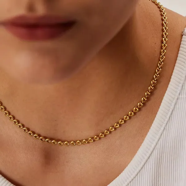 Gold_Tone_Heart_Link_Chain_Necklace_for_Women