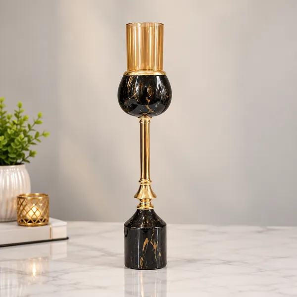 Black_And_Gold_Contemporary_Candle_Holder