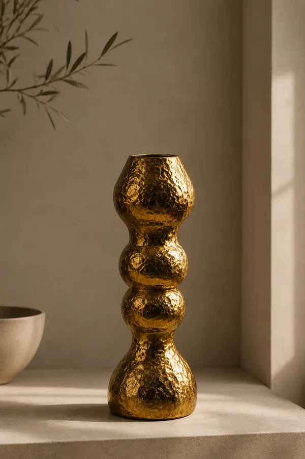 Metallic_Modern_Textured_Decorative_Vase