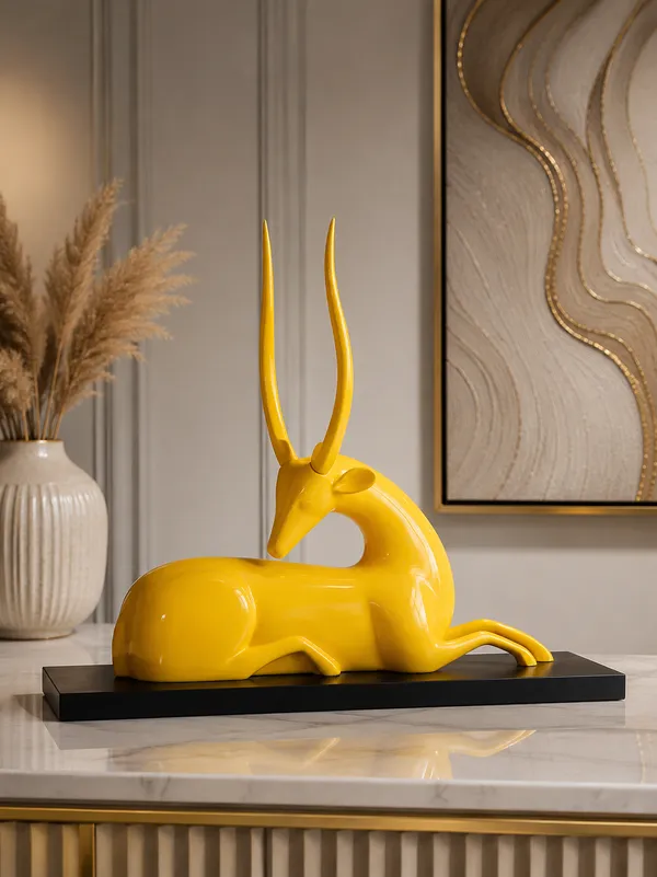 Yellow_Marble_Dust_X_Resin_Sculpture_For_Home_Decor