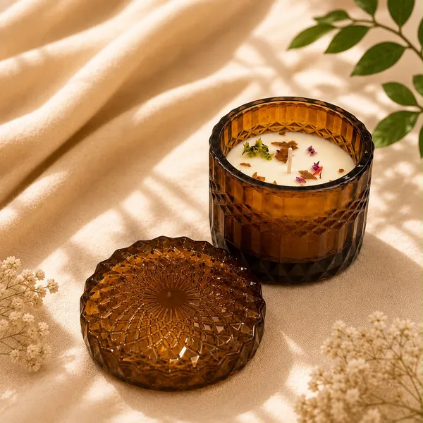 Amber_Glass_Decorative_Botanical_Candle_With_Lid