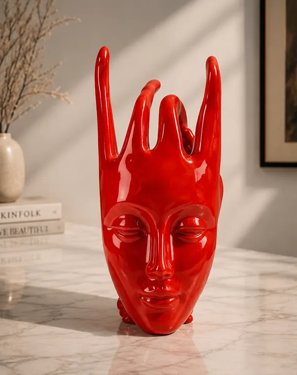 Red_Marble_Dust_X_Resin_Sculpture_For_Home_Decor