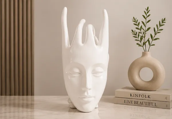 White_Marble_Dust_X_Resin_Sculpture_For_Home_Decor