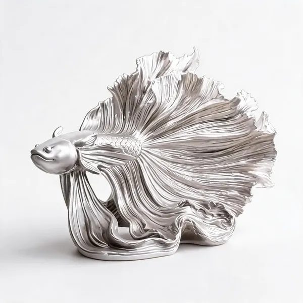 Silver_Marble_Dust_X_Resin_Sculpture_For_Home_Decor