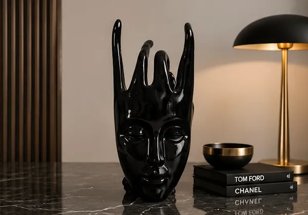 Black_Marble_Dust_X_Resin_Sculpture_For_Home_Decor