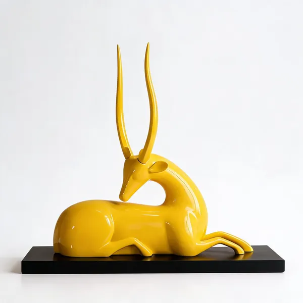 Yellow_Marble_Dust_X_Resin_Sculpture_For_Home_Decor