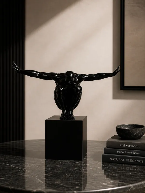 Black_Marble_Dust_X_Resin_Sculpture_For_Home_Decor